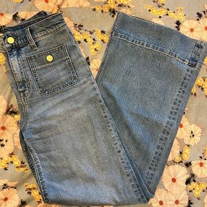 JCrew Sailor denim trouser in Blue River wash